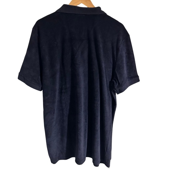 Bain De Mer Navy Blue Towelling Terry Polo Shirt SZ 3XL Resort Wear Luxury NWT - Picture 8 of 8